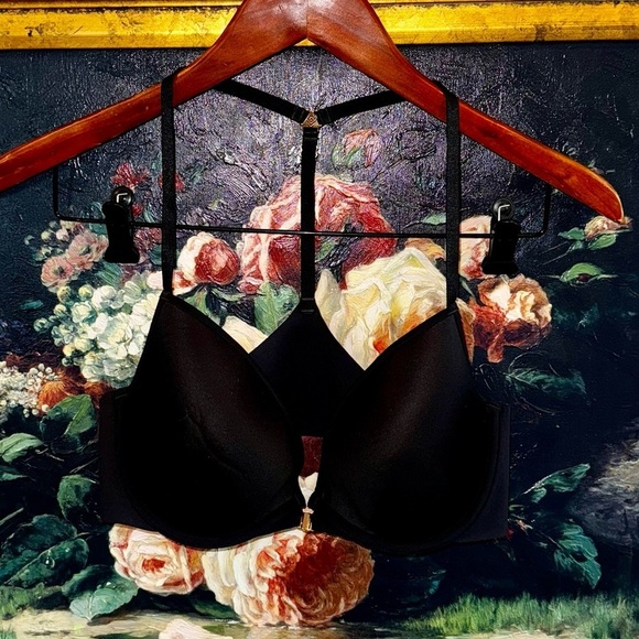 THIRDLOVE 24/7 Classic Racerback Black Front Clasp Bra Size 36B 1/2 Gently Used - Picture 1 of 5